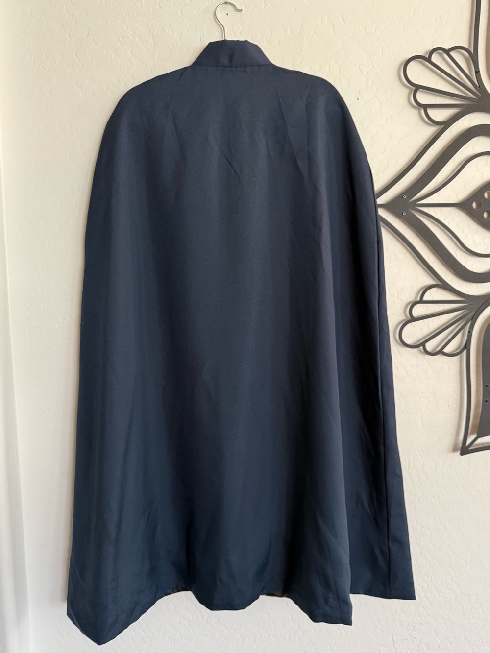 AMSCAN Navy Blue Costume Cape Cloak with Gold Chain Clasp One Size - Picture 2 of 4